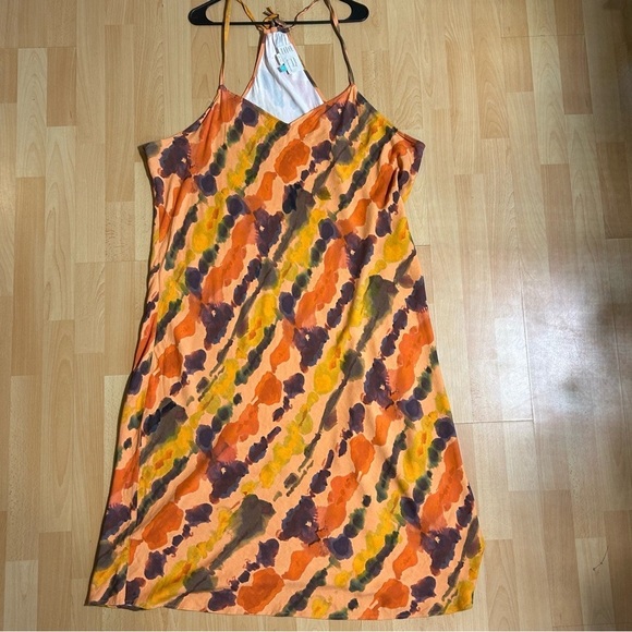 Anthropologie Orange and Black Maxi Dress - Picture 12 of 14